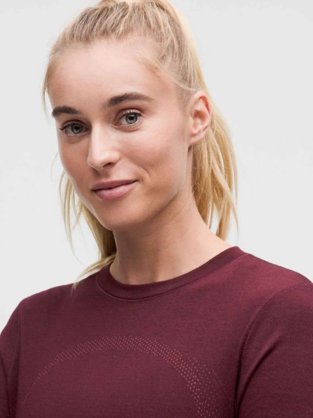 Lululemon Swiftly Tech Wool Long-Sleeve Shirt *Waist Length garnet